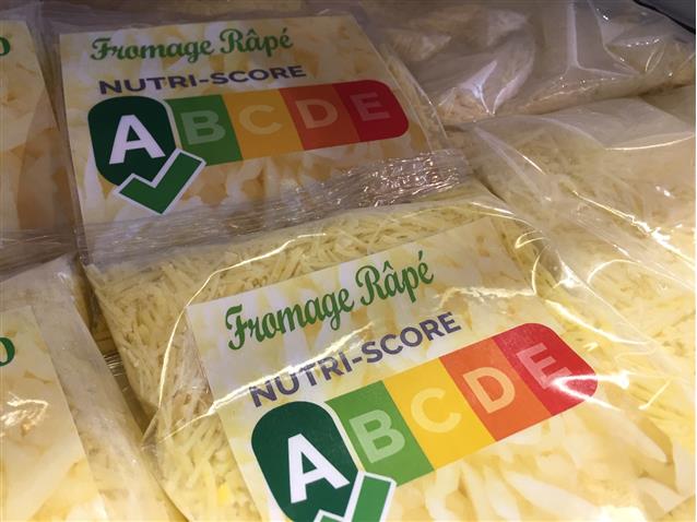 Nutri score label kaas